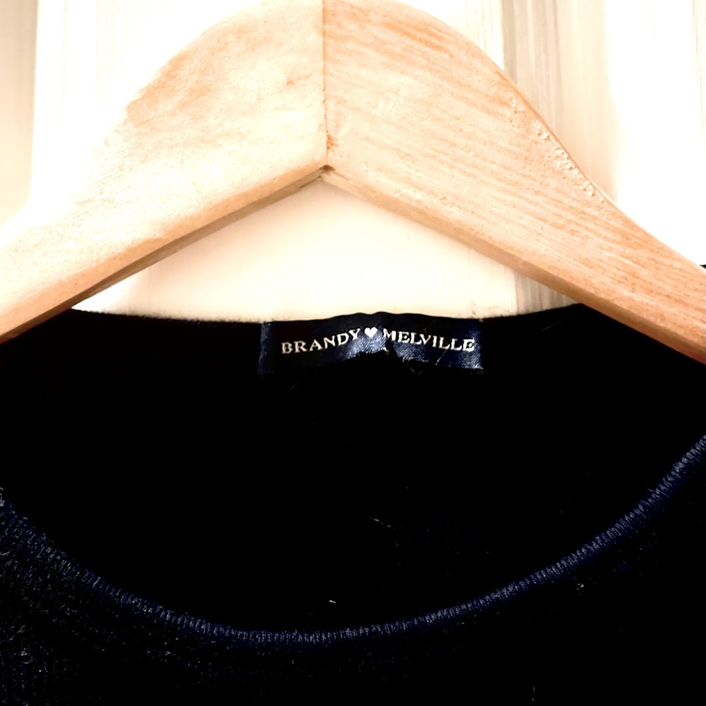 mid length navy blue brandy melville dress